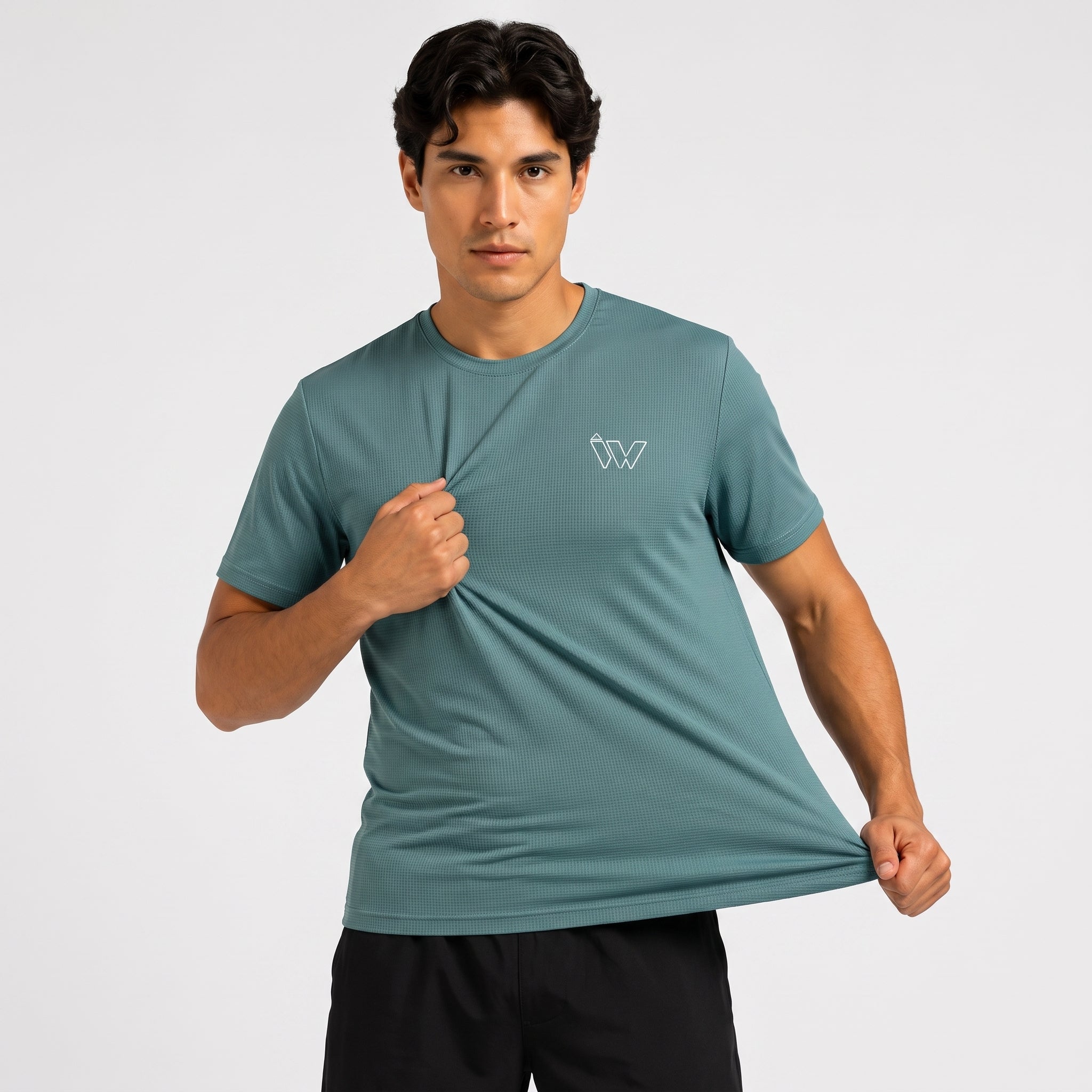 Imported Performance Tee - Teal Green | 4 way Stretch Fabric