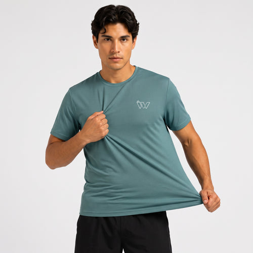 Imported Performance Tee - Teal Green | 4 way Stretch Fabric