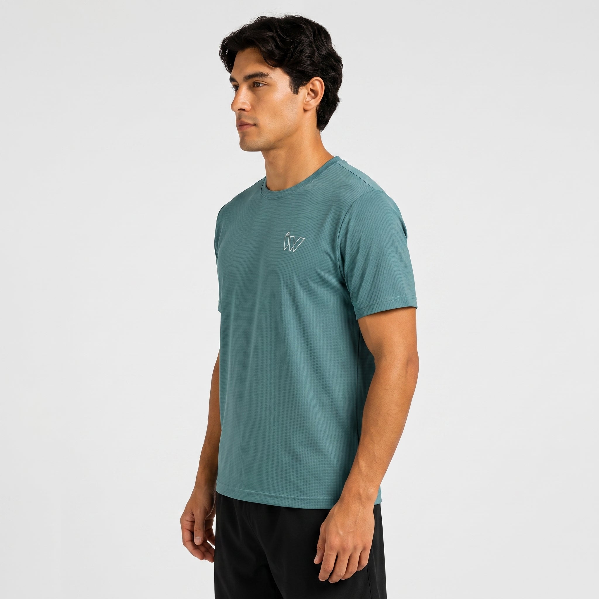 Imported Performance Tee - Teal Green | 4 way Stretch Fabric