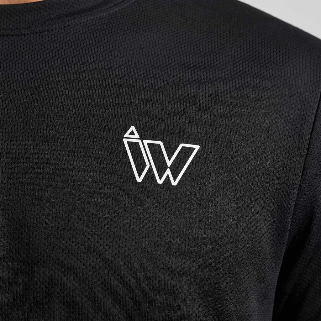 Imported Performance Tee - Black | 4 way Stretch Fabric