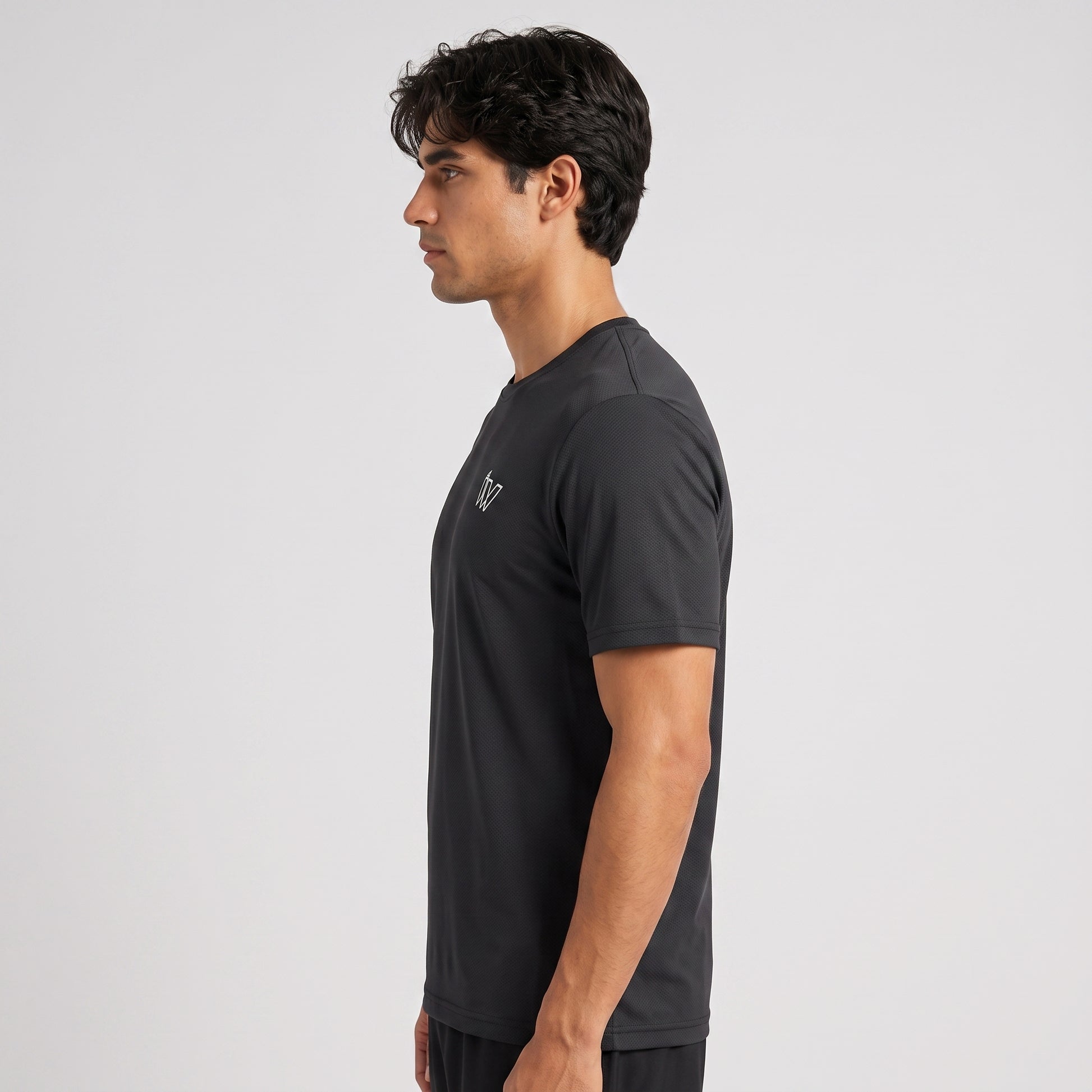 Imported Performance Tee - Black | 4 way Stretch Fabric