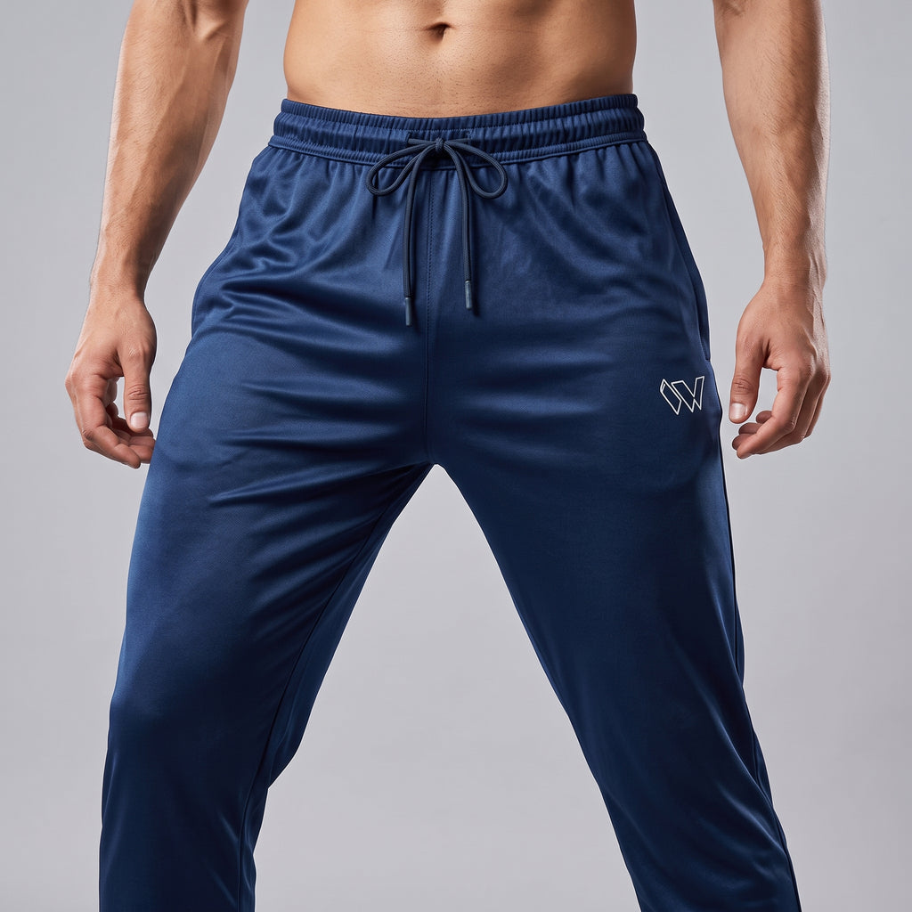 Men Polyester Trouser - Navy Blue | Flexable, Lightweight